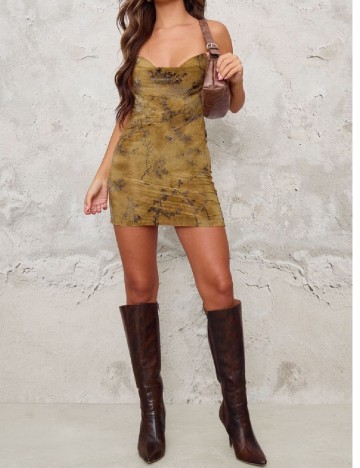 Rochie scurta PRETTYLITTLETHING, verde