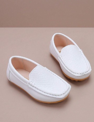 Mocasini Shein Kids, alb