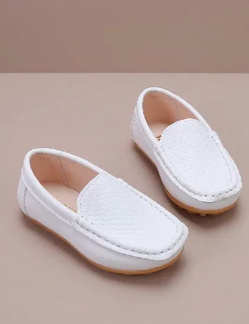Mocasini Shein Kids, alb