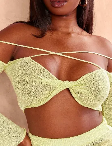 Top PRETTYLITTLETHING, verde