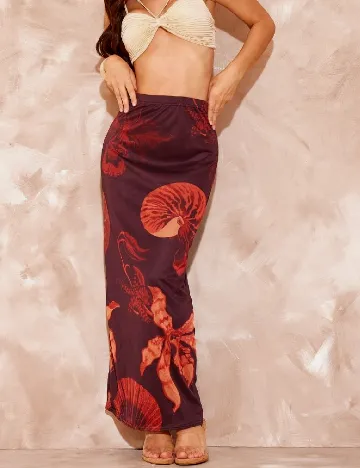 Fusta PRETTYLITTLETHING, visiniu