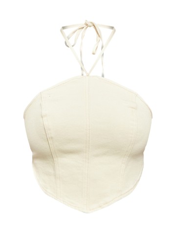 Top PRETTYLITTLETHING, crem
