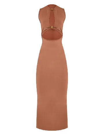 Rochie lunga PRETTYLITTLETHING, maro