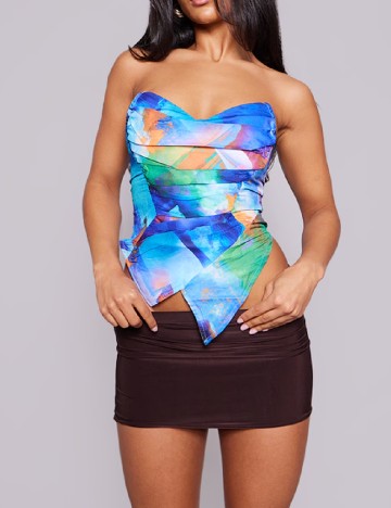 Top PRETTYLITTLETHING, mix culori