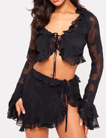 Fusta PRETTYLITTLETHING, negru