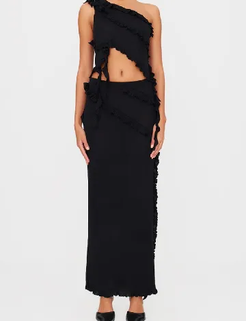 Fusta PRETTYLITTLETHING, negru