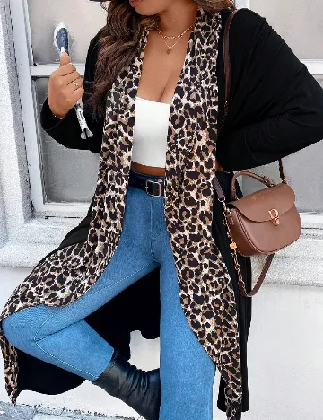 Blazer SHEIN CURVE, negru