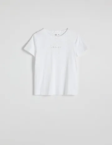 Tricou Reserved, alb