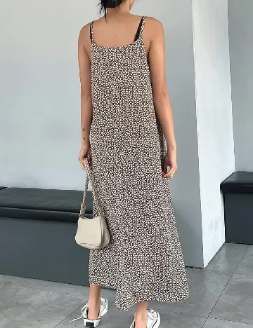 Rochie lunga Dazy, maro