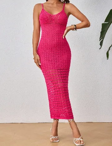 Rochie de plaja SHEIN, magenta