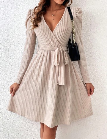 Rochie scurta SHEIN, crem