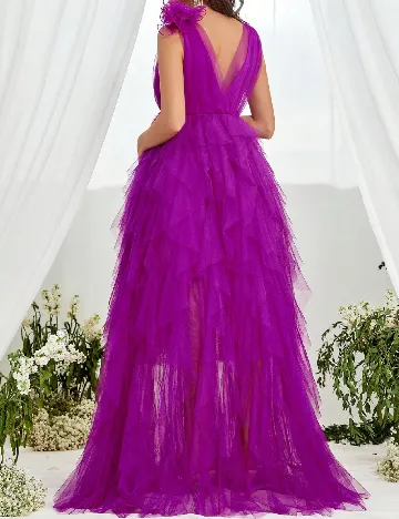 Rochie lunga SHEIN Maternity, magenta