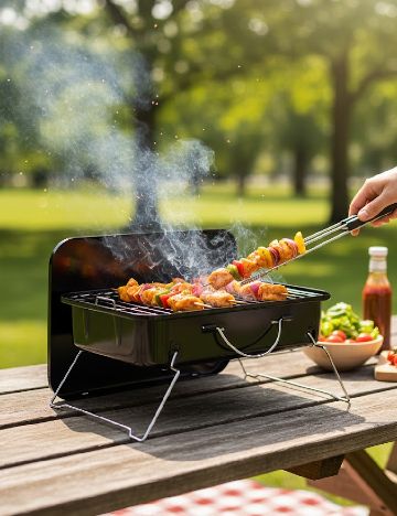 Gratar portabil BBQ TIME, negru