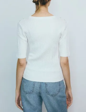 Tricou Reserved, alb