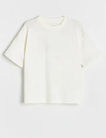 Tricou Reserved, alb