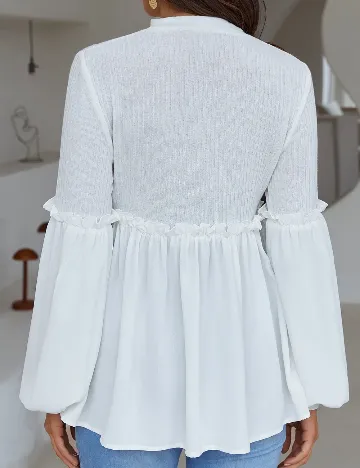 Bluza SHEIN Maternity, alb Alb
