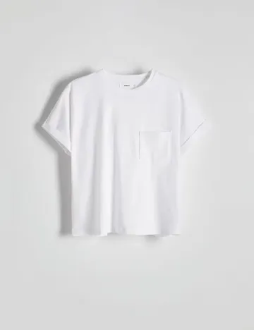 Tricou Reserved, alb