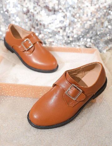 Pantofi Shein Kids, maro