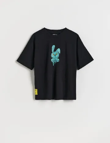 Tricou Oversize Reserved, negru