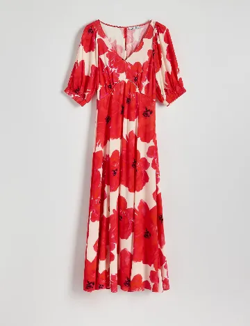 Rochie medie Reserved, rosu
