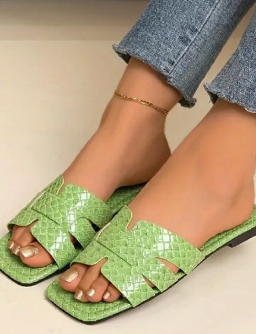 Slapi SHEIN, verde