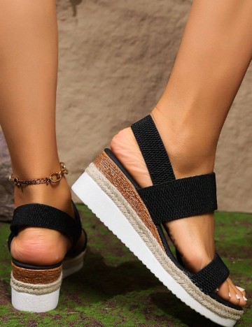 Sandale SHEIN, negru