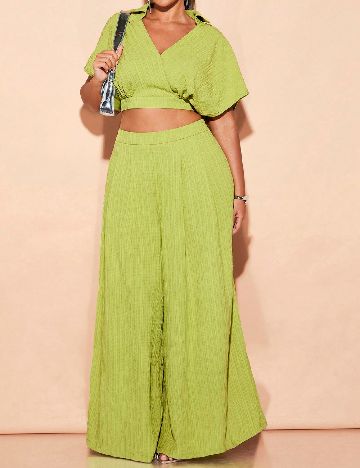 Compleu SHEIN CURVE, verde
