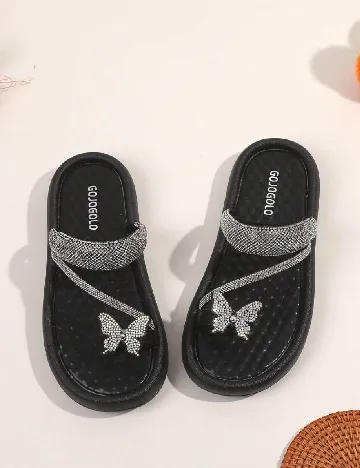 Slapi Shein Kids, negru