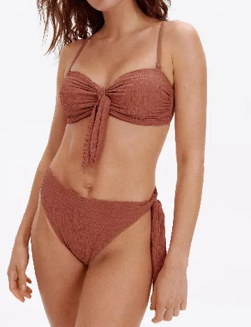 Costum de baie Reserved, maro