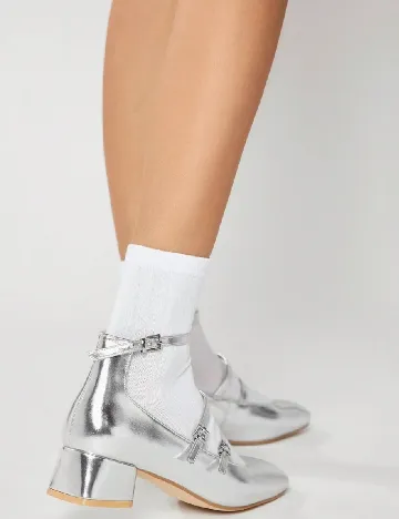 Pantofi SHEIN, argintiu