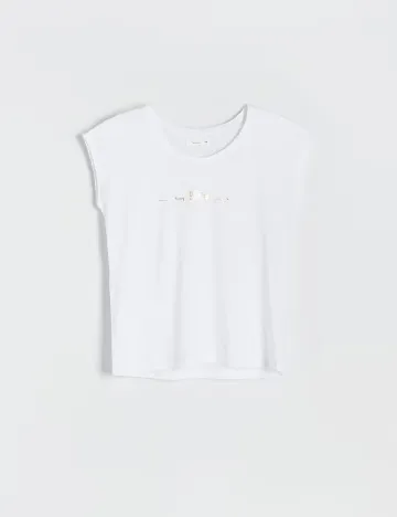 Tricou Reserved, alb