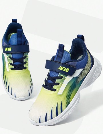 Adidasi Shein Kids, albastru/verde