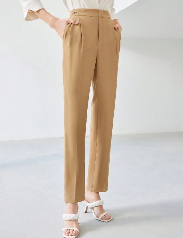 Pantaloni SHEIN, maro