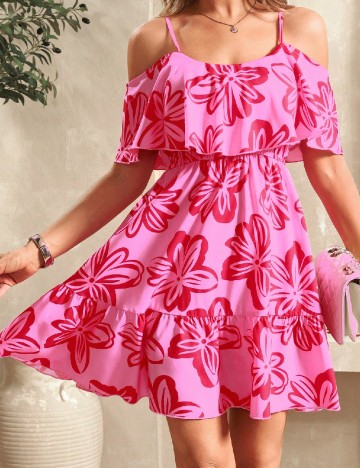Rochie scurta SHEIN, roz