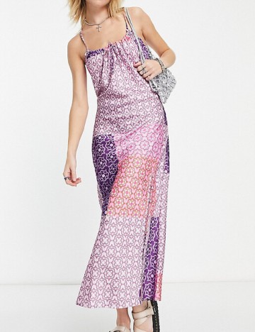 Rochie medie Reclaimed Vintage, mix culori