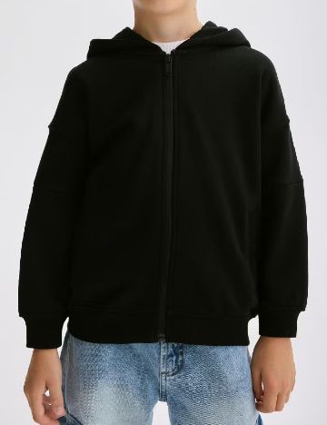 Hanorac Reserved, negru