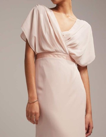 Rochie lunga ASOS, roz pal