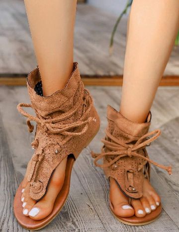 Sandale SHEIN, maro