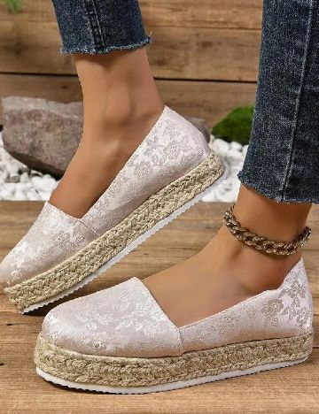 Espadrile SHEIN, crem