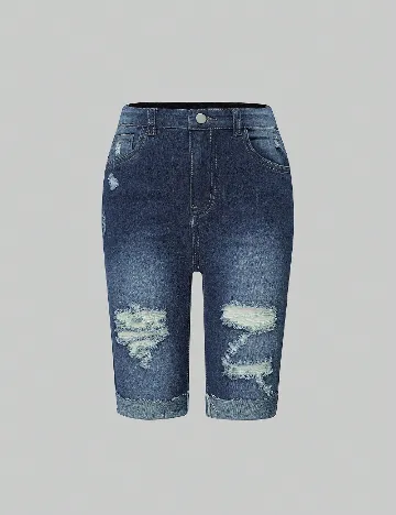 Pantaloni scurti Shein Kids, albastru Albastru