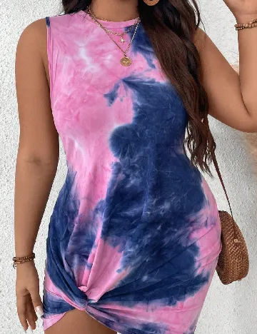 Rochie scurta SHEIN CURVE, mix culori