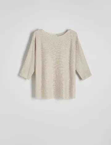 Bluza Reserved, crem Crem