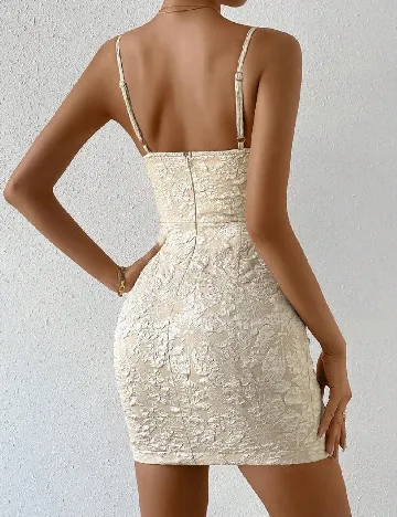 Rochie scurta SHEIN, crem Crem