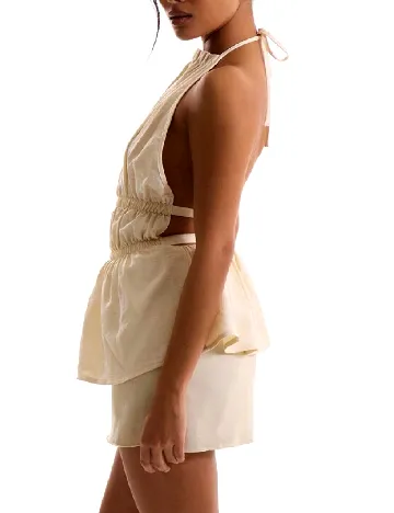 Rochie scurta SHEIN, crem Crem