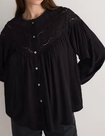 Bluza Reserved, negru Negru