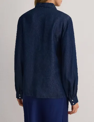 Camasa Reserved, bleumarin