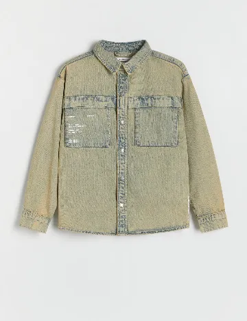 Jacheta Oversize Reserved, bej Crem