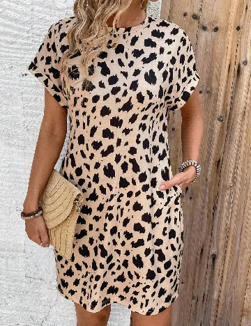 Rochie scurta SHEIN, crem Crem