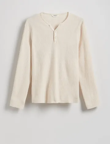Bluza Reserved, crem Crem