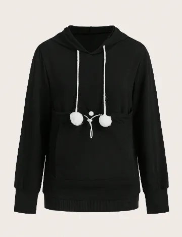 Hanorac SHEIN, negru Negru